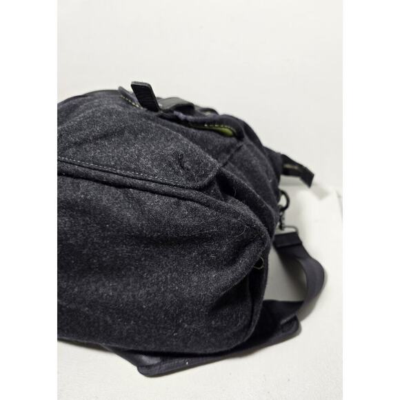 Lululemon Athletica Lucky Wool Charcoal Gray Neon XL Gym Yoga Laptop Tote Bag - Picture 7 of 11